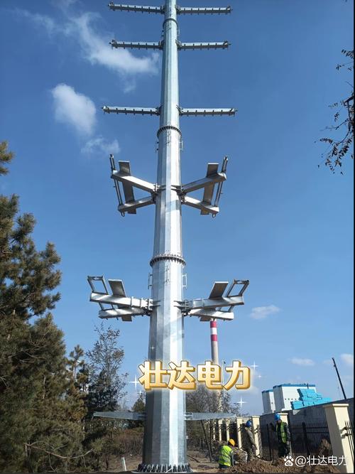 110kv220kv变电站架线钢管杆按需定做,成趟新线路架线钢管塔加工生产